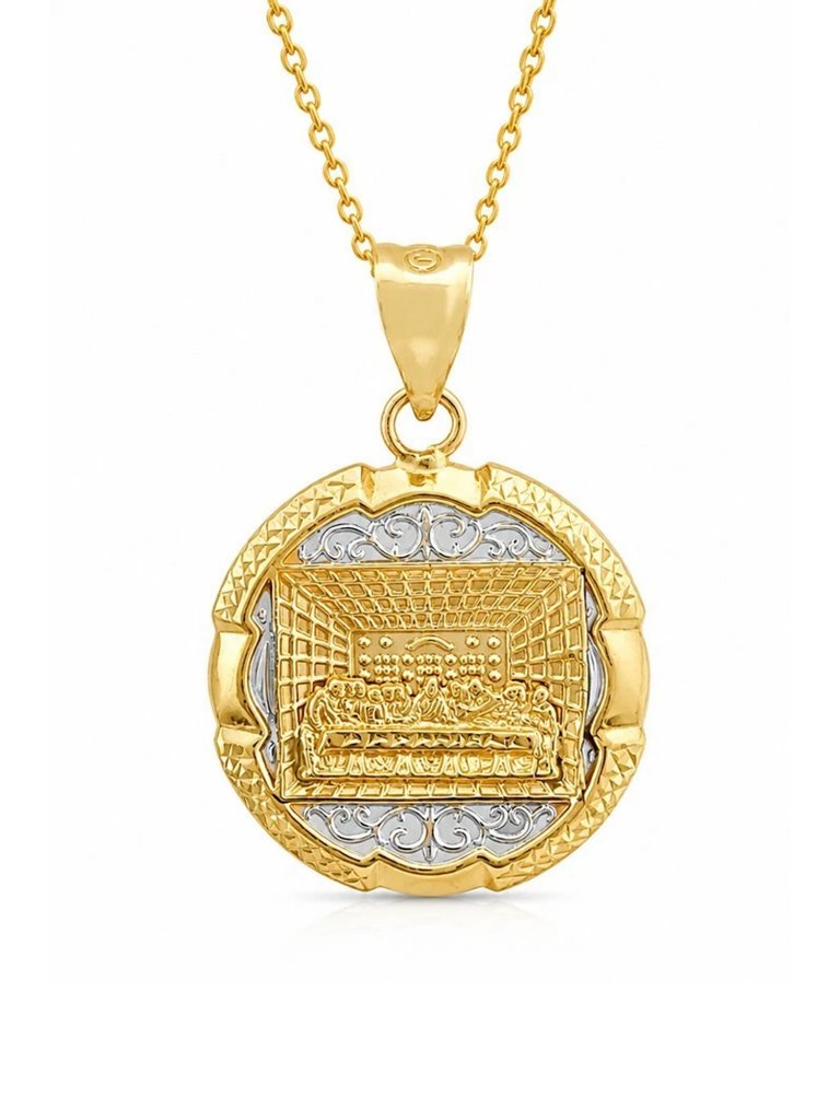 Last Supper 3d Solid 10k Yellow Gold